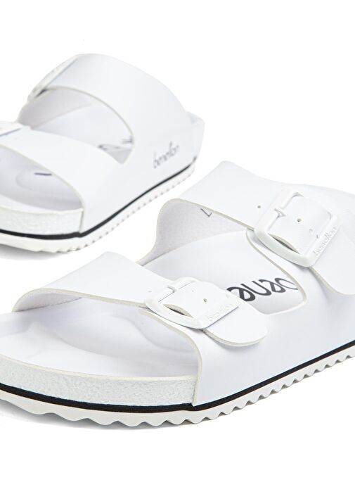 Benetton® | BN-1322 - 3489 Beyaz - Erkek Terlik - Görsel 5