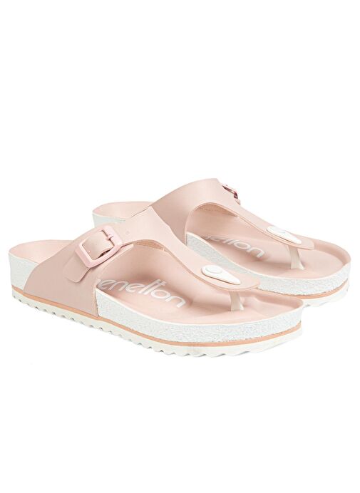 Benetton® | BN-1324 - Somon - Kadın Terlik - Görsel 4