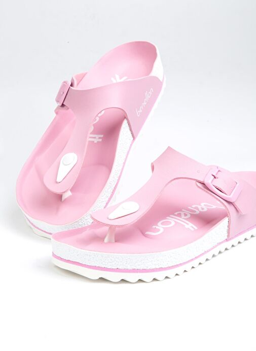 Benetton® | BN-1324 - 3489 Pembe - Kadın Terlik - Görsel 5