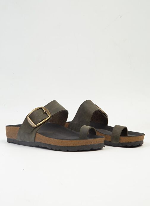 Pierre Cardin® | PC-6959-3953 Haki-Kadın terlik - Görsel 3