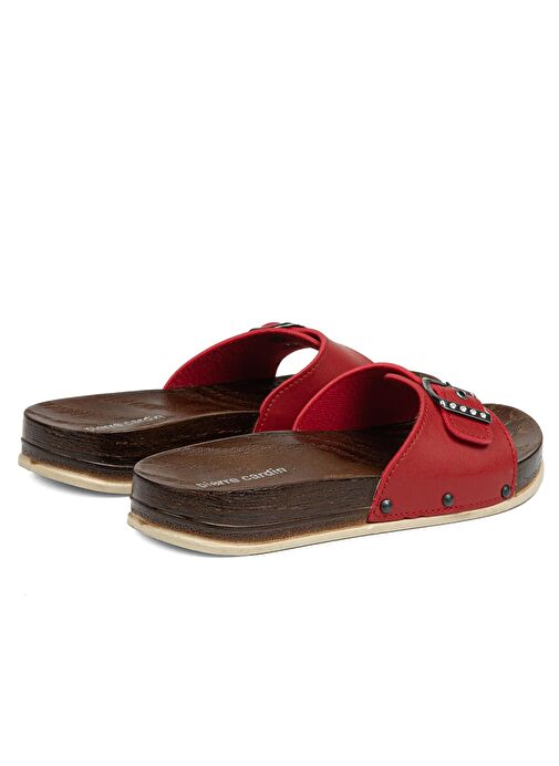 Pierre Cardin® | PC-7026-3485 Kirmizi - Kadın Terlik - Görsel 4