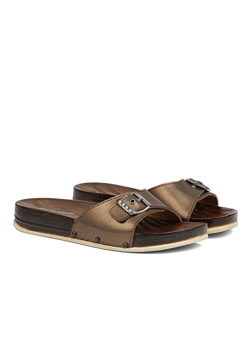 Piere Cardin® | PC-7026-Bronz - Kadın Terlik - Görsel 3