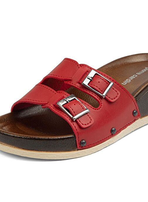 Pierre Cardin® | PC-7020-Kirmizi - Kadın Terlik - Görsel 5