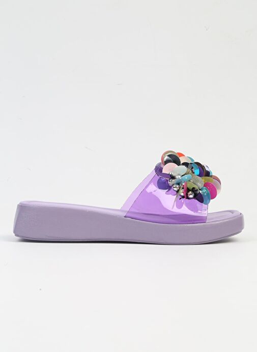 Pierre Cardin® | PC-6917-3950 Lila-Kadın Terlik - Görsel 3
