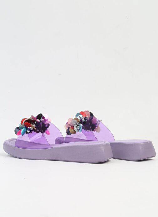 Pierre Cardin® | PC-6917-3950 Lila-Kadın Terlik - Görsel 4