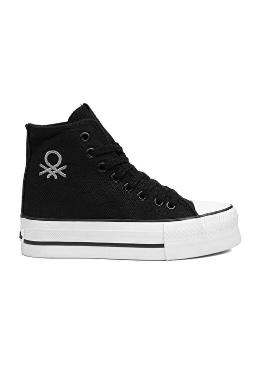 Benetton® | BN-30939 - 3114 Siyah - Kadın Spor Ayakkabı - Görsel 2