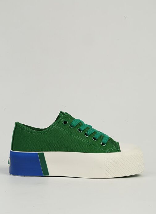 Benetton Yeşil Kadın Spor Ayakkabı BN-30941 - Görsel 2