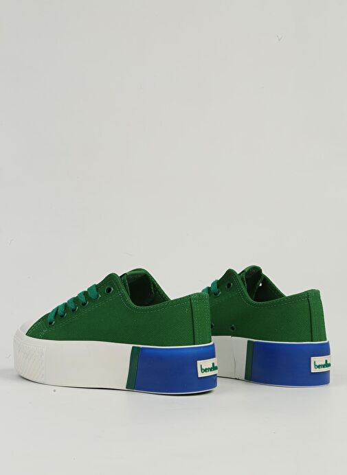 Benetton Yeşil Kadın Spor Ayakkabı BN-30941 - Görsel 4