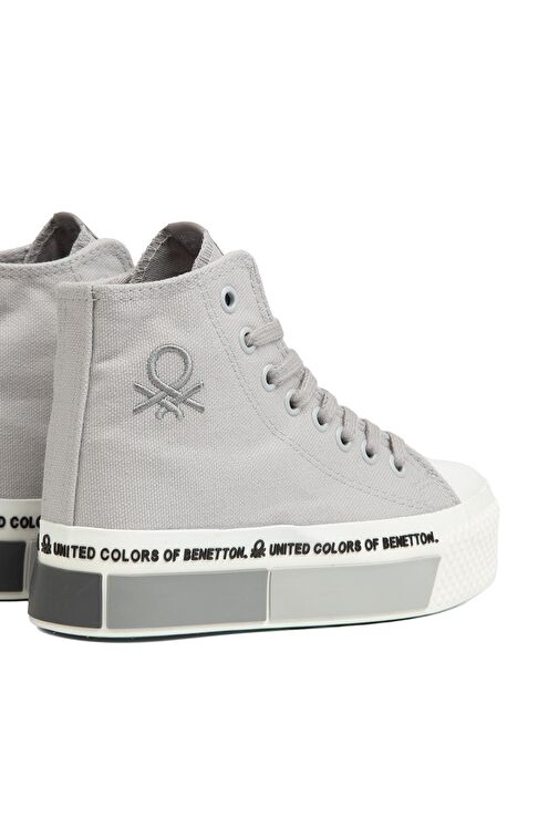 Benetton® | BN-30942 - 3114 Gri - Kadın Spor Ayakkabı - Görsel 4