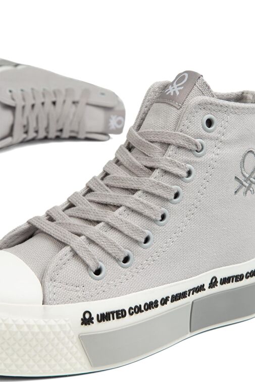 Benetton® | BN-30942 - 3114 Gri - Kadın Spor Ayakkabı - Görsel 5