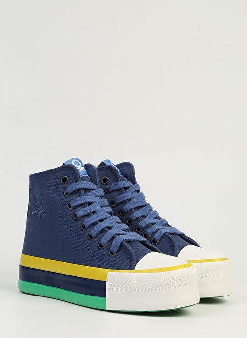 Benetton Lacivert Kadın Spor Ayakkabı BN-30944 - Görsel 3