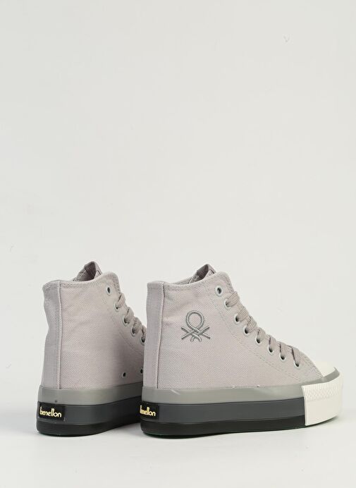 Benetton Gri Kadın Spor Ayakkabı BN-30944 - Görsel 4