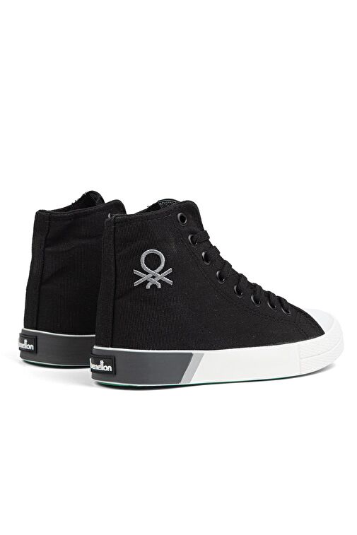 United Colors of Benetton Siyah Kadın Sneaker BN-70015-Siyah Beyaz - Görsel 4