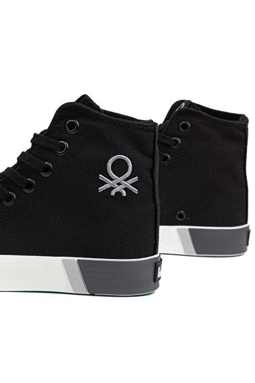 United Colors of Benetton Siyah Kadın Sneaker BN-70015-Siyah Beyaz - Görsel 5
