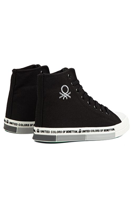 United Colors of Benetton Siyah Erkek Sneaker BN-70020-Siyah Beyaz - Görsel 4