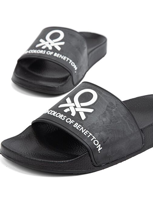 Benetton® | BN-1271- 3816 Siyah - Erkek Terlik - Görsel 5