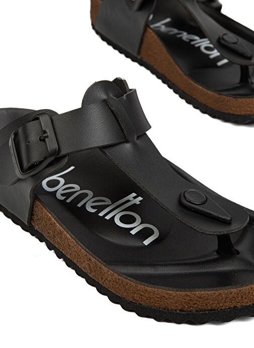 Benetton® | BN-1231- Siyah - Kadın Terlik - Görsel 5