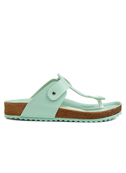 Benetton® | BN-1231- Acik Yesil - Kadın Terlik - Görsel 3