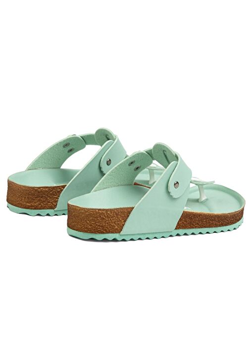 Benetton® | BN-1231- Acik Yesil - Kadın Terlik - Görsel 4