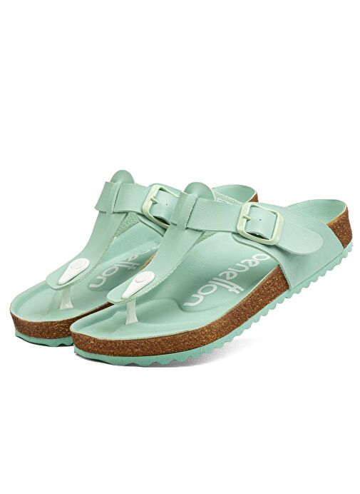 Benetton® | BN-1231- Acik Yesil - Kadın Terlik - Görsel 5