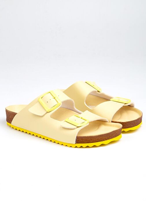 Benetton® | BN-1232- 3489 Sari - Kadın Terlik - Görsel 3