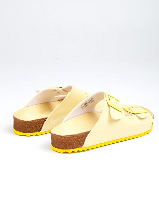 Benetton® | BN-1232- 3489 Sari - Kadın Terlik - Görsel 4