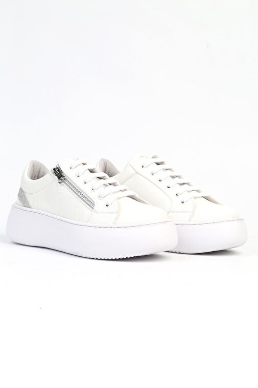 Pierre Cardin Beyaz Kadın Sneaker PC-52633-Beyaz - Görsel 3