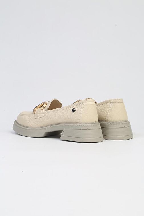 Pierre Cardin Krem Kadın Günlük Ayakkabı PC-52650-Krem - Görsel 4