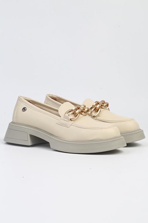 Pierre Cardin® | PC-52651 - 3441 Krem -Kadın Loafer Günlük Ayakkabı - Görsel 3