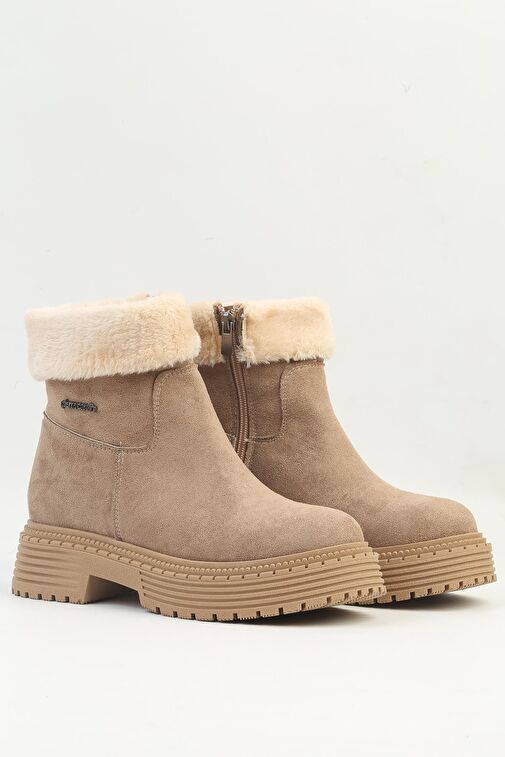 Pierre Cardin® | PC-52415-3076 Süet Vizon - Kadın Bot - Görsel 3