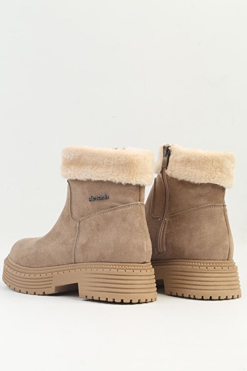 Pierre Cardin® | PC-52415-3076 Süet Vizon - Kadın Bot - Görsel 4