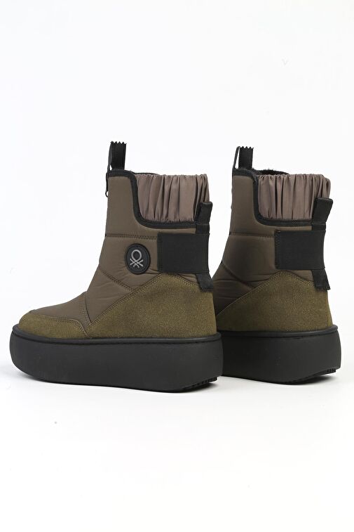 Benetton® | BN-50068 - 3695 Haki - Kadın Bot - Görsel 4