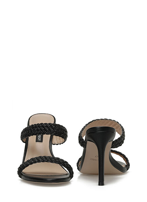 SONIYA 3FX Siyah Kadın Topuklu Terlik - Görsel 6