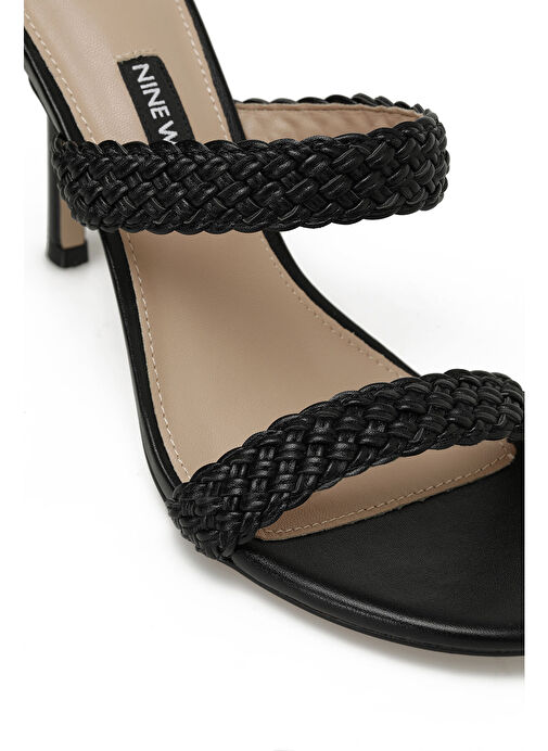 SONIYA 3FX Siyah Kadın Topuklu Terlik - Görsel 8