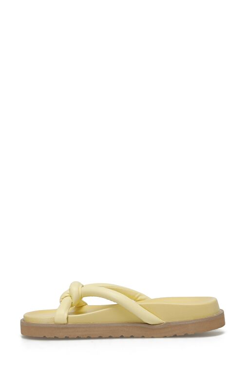 ISJU 3FX Sarı Kadın Düz Terlik - Görsel 4