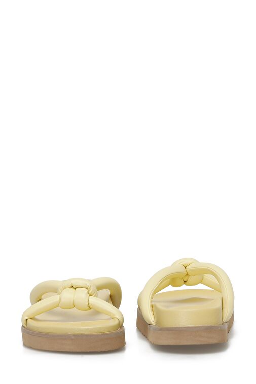 ISJU 3FX Sarı Kadın Düz Terlik - Görsel 6