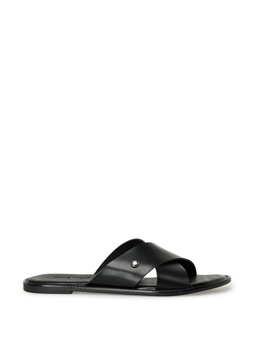 YUKKA 3FX Siyah Kadın Düz Terlik - Görsel 2