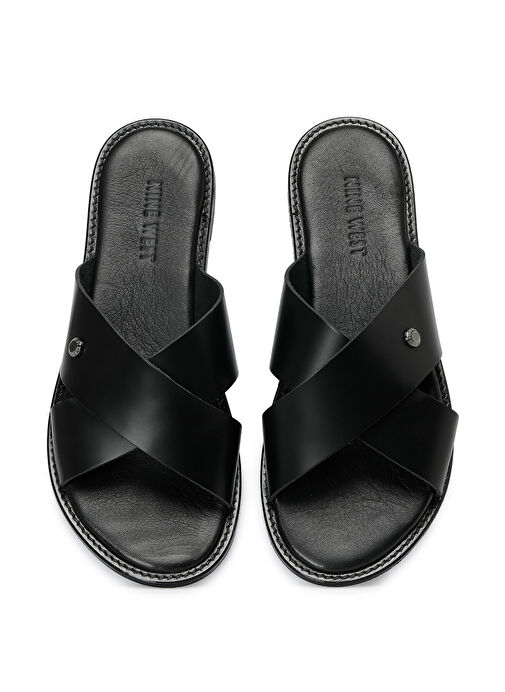 YUKKA 3FX Siyah Kadın Düz Terlik - Görsel 5