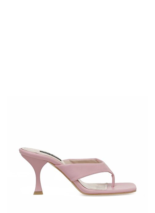 SEZZA 3FX Pembe Kadın Topuklu Terlik - Görsel 2