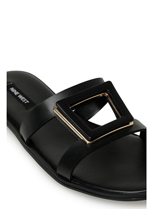 RESSAY 3FX Siyah Kadın Düz Terlik - Görsel 8