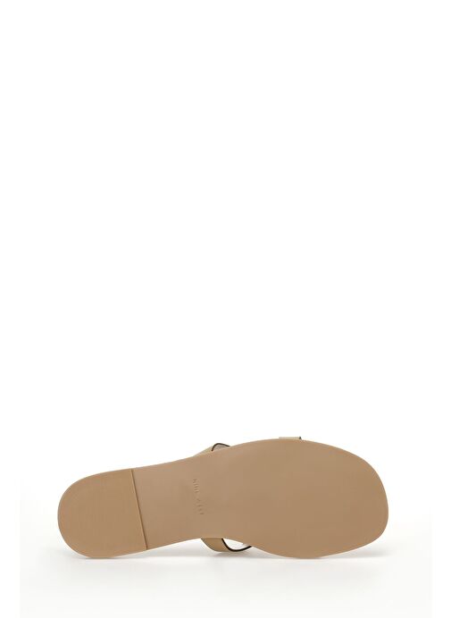 RESSAY 3FX Krem Kadın Düz Terlik - Görsel 7