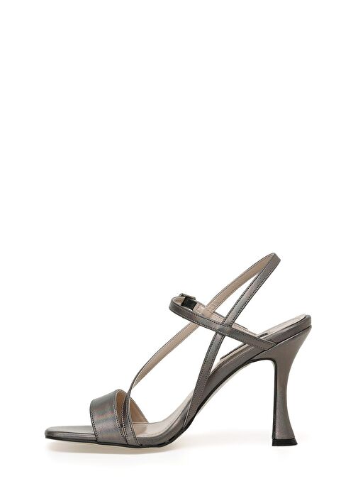 FIT 3FX Antrasit Kadın Topuklu Sandalet - Görsel 4