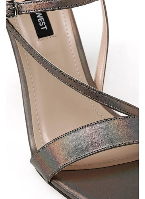 FIT 3FX Antrasit Kadın Topuklu Sandalet - Görsel 8