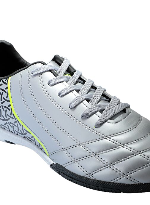Slazenger HINO HS Erkek Futbol Ayakkabı Gri / Siyah - Görsel 5