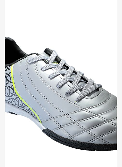 Slazenger HINO HS Erkek Halı Saha Gri / Siyah Futbol Ayakkabısı - Görsel 5
