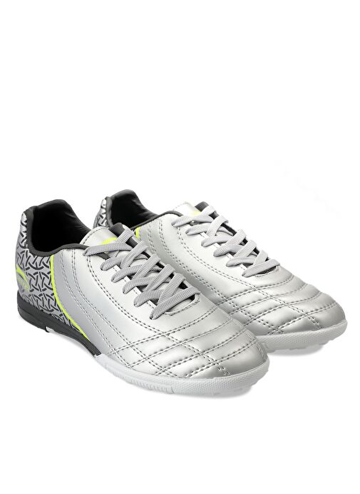 Slazenger HINO HS Erkek Çocuk Futbol Ayakkabı Gri / Siyah - Görsel 3