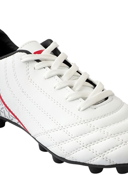 Slazenger HINO KR Erkek Çocuk Futbol Ayakkabı Beyaz / Siyah - Görsel 5