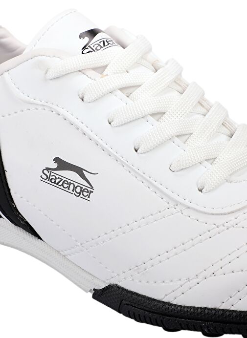 Slazenger HENRIK HS Erkek Çocuk Futbol Ayakkabı Beyaz / Siyah - Görsel 5