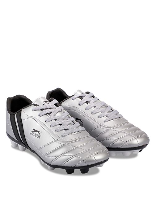 Slazenger HENRIK KR Erkek Çocuk Futbol Ayakkabı Gri / Siyah - Görsel 3