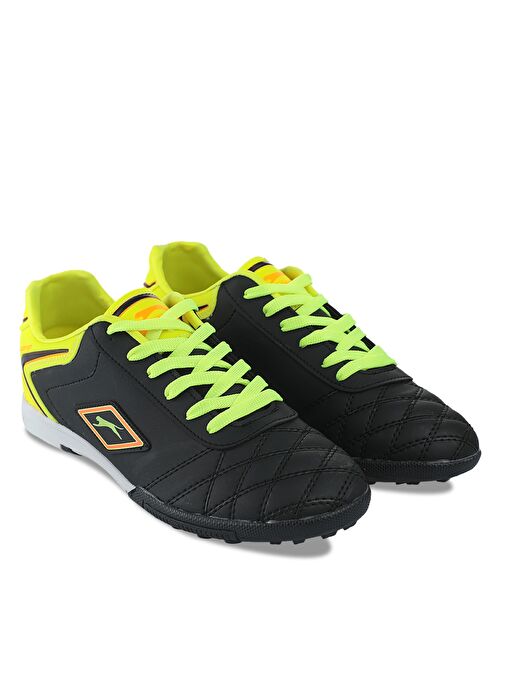 Slazenger HUGO HS Erkek Çocuk Futbol Ayakkabı Siyah / Sarı - Görsel 3